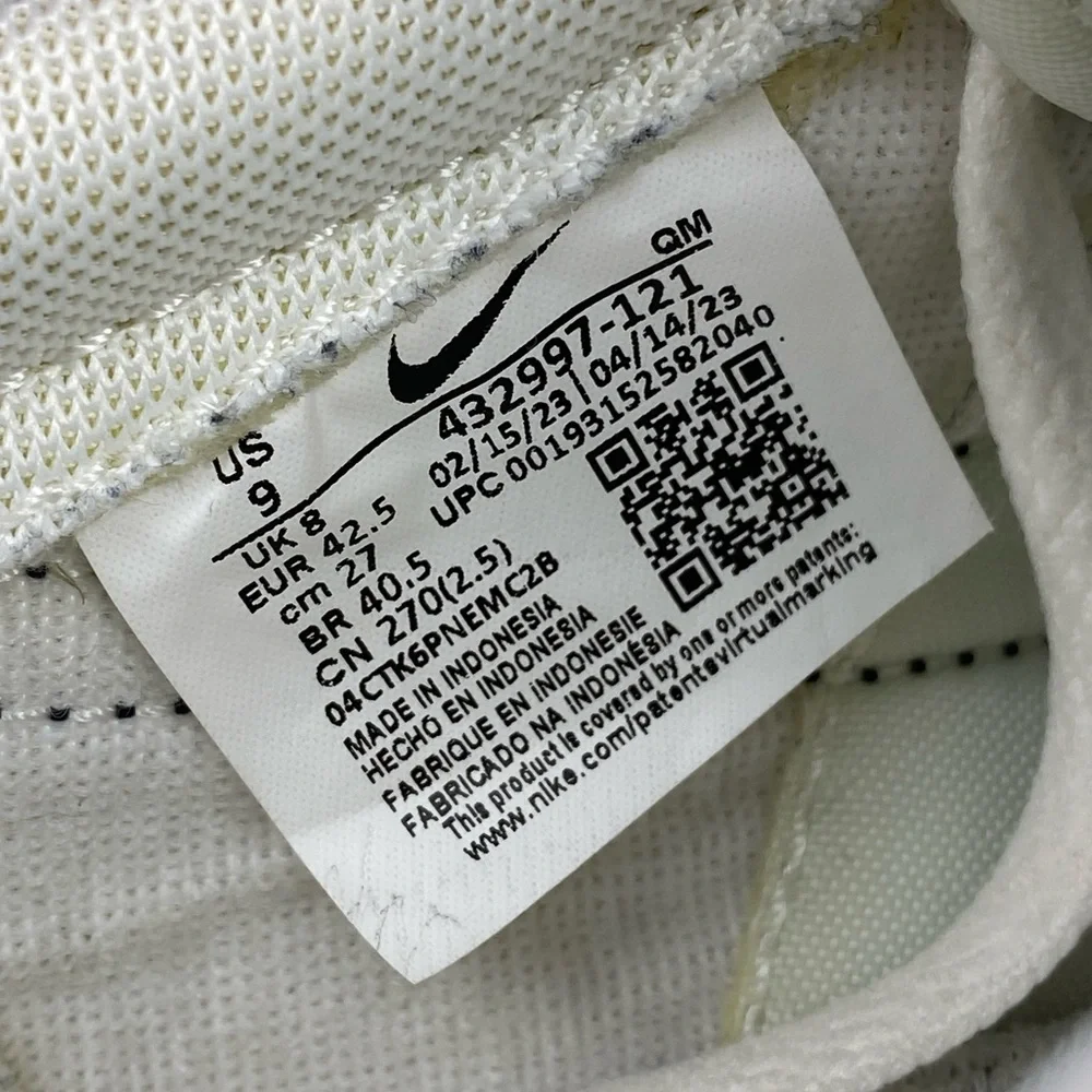 Nike Killshot 2 Leather Sail Oil Grey Gum Sneakers 432997-121 Men’s Shoe Size 9